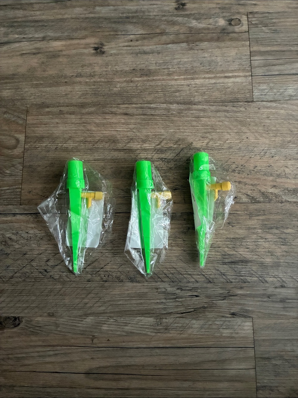 Set of 3 Green Plastic Plant Watering Device